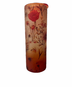 Glass Floral Water Bottle