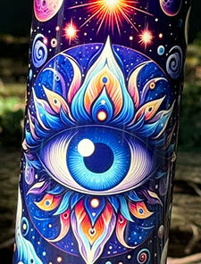 20oz Galaxy Eye Glow in the Dark