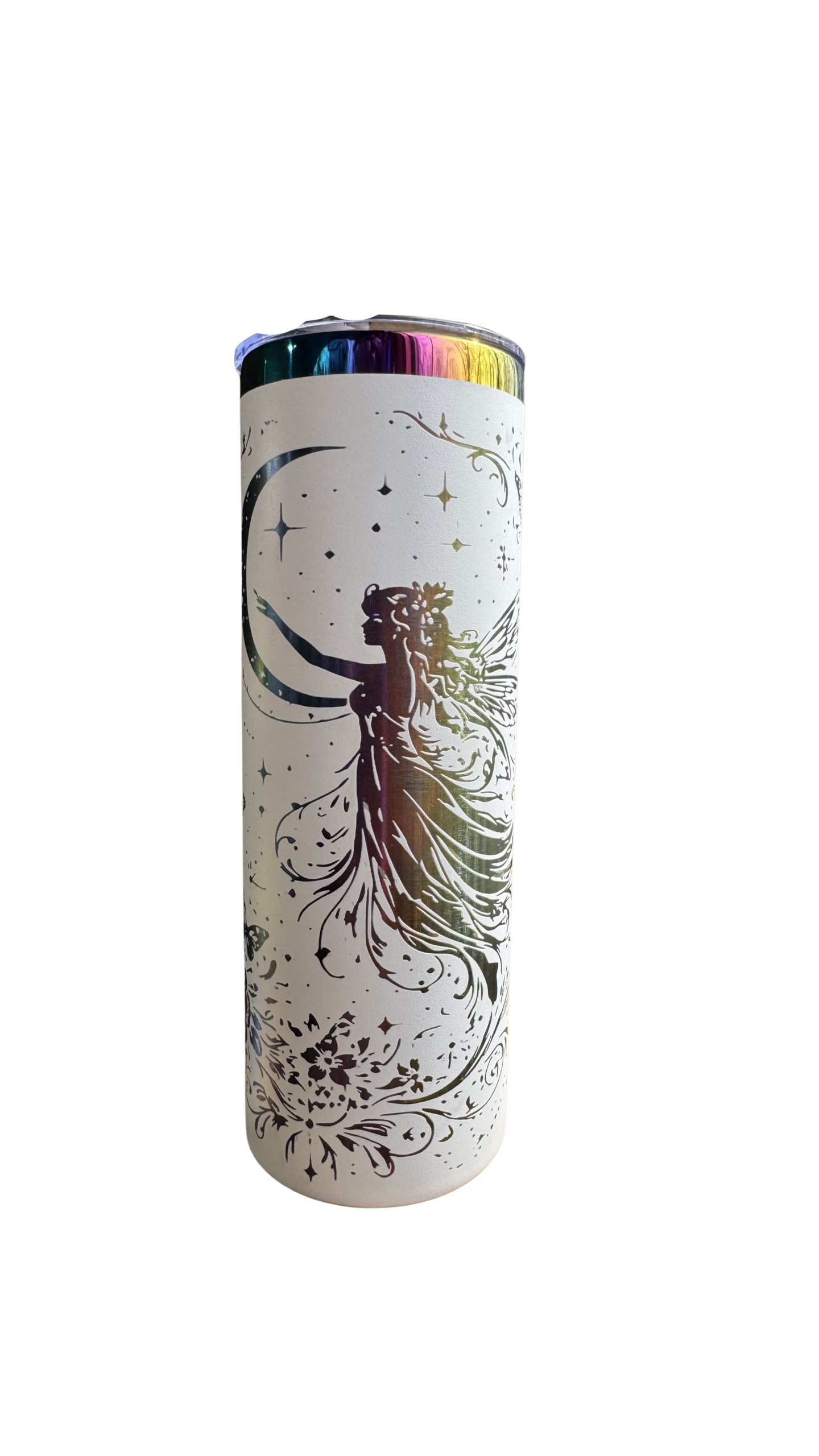 20 Iridescent fairy butterfly with moonlit stars and a whimsical night scene available in black and white