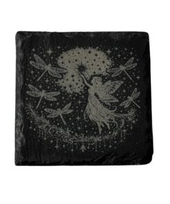Slate-fairies butterflies and dragonfly coasters