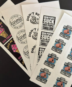 Bold a little unhinged raunchy adult sticker pack